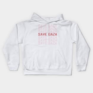 save gaza palestine Kids Hoodie